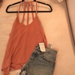 Cute s/m top orange color